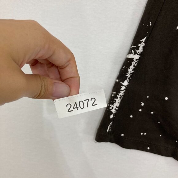 Chasor Anthropologie Small New York Graphic Brown Stretch Short Sleeve Tee - Picture 8 of 8